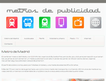 Tablet Screenshot of metrosdepublicidad.es